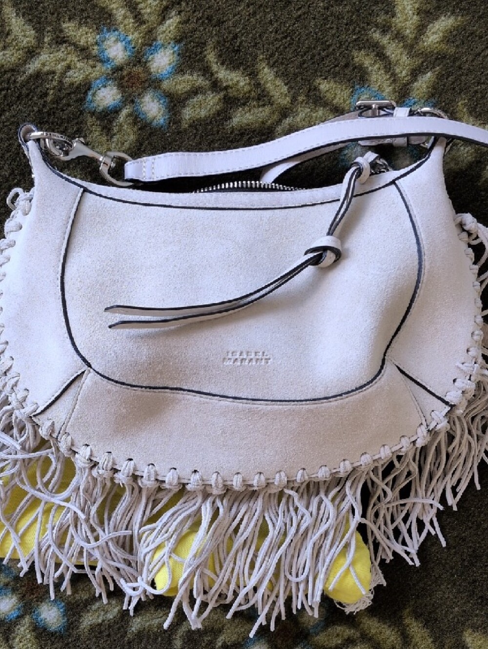 Isabel Marant oskan moon Suede Fringed Bag,EUC - Picture 2 of 8